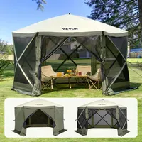 Vevor Pop-Up-Pavillonzelt 3,66 x 3,66 m inkl. 6 Seitenteile
