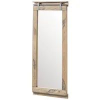 Massivmoebel24 - Spiegel Mango 59x6x145 whitewash lackiert railway 3010