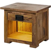 MASSIVMOEBEL24.DE Nachtschrank Mango 50 x 40 x 45 cm