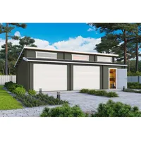 Lasita Maja Garage Stufendach 8,20 x 5,80 m grün