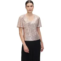 Vera Mont Blusenshirt kurzarm", in Cream/Gold | Gr.: 40,