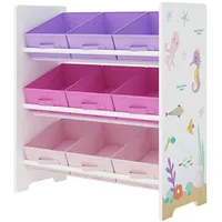 [en.casa] Kinderregal Boiro Kinderzimmerregal 60 x 62 x 30