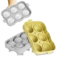 Blumtal Eiswürfelformen Silikon 3er Set - 6er Eiswürfelform mit