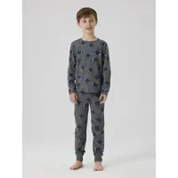 NAME IT Nachtwäsche-Set in DARK GREY melange), | Gr.: