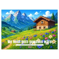 Calvendo Wo Heidi gern gewesen wäre (Tischkalender 2026 DIN