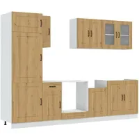 VidaXL Küchenschrank-Set Kalmar 8-tlg. Braun