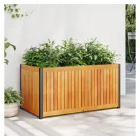 VidaXL Pflanzkübel 85x45x44 cm Massivholz Akazie und Stahl