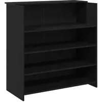 VidaXL Empfangstheke, Schwarz Eichen-Optik 100x50x103,5cm Holzwerkstoff