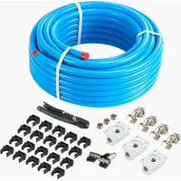 Vevor Luftkompressor-Leitungssatz, 30,48 m x 19,05 mm Druckluftschlauch, HDPE-Aluminium-Druckluftrohrsystem,