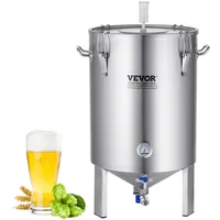 Vevor Bierbrauanlage Bierbraugerät Kessel aus Edelstahl 60 L Bierfermenter,