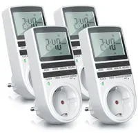 Bearware 4x Zeitschaltuhr LCD-Display / 3680W / 10 konfigurierbare