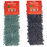 Hh-haushalt Bodenwischer Ersatzbezug 2er Set Blau/Grau 10 x 40