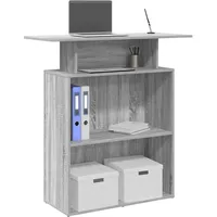 VidaXL Empfangstheke Grau Sonoma 100x40x104 cm Holzwerkstoff
