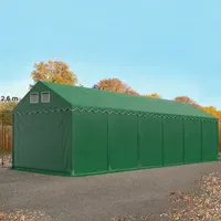 TOOLPORT Lagerzelt 4x12 m dunkelgrün