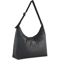 Puma POP Slouchy Hobo Bag puma black-script AOP (04)