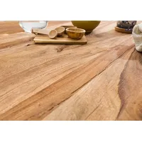 MASSIVMOEBEL24.DE Baumtisch Sheesham 220x100x79 natur sandgestrahlt / Mikado-Beine anthrazit