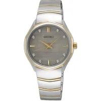 Seiko SUR616P1 - Bicolour - Damenuhr Classic Quarz Diamonds