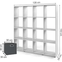 Vicco Raumteiler Karree 138,5 x 29 x 142,5 cm