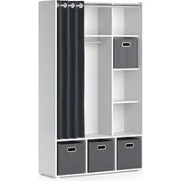 Vicco Kleiderschrank Luigi, Weiß 105.8 x 178.1 cm Mit