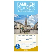 Calvendo Familienplaner 2026 - Bonn Impressionen mit 5 Spalten