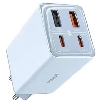 Baseus GaN6 Pro 2xUSB-C 2xUSB, 65W blau (P10162701313-00) -