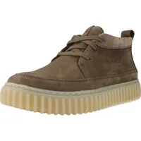 CLARKS Torhill LaceHi Herren, Stiefelette Stiefelette, Nubukleder - Grün