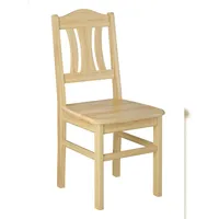Erst-Holz Küchenstuhl robust Massivholzstuhl Kiefer Esszimmerstuhl Doppelpack oder Einzelstuhl