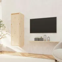 VidaXL Wandschrank 30x30x100 cm Massivholz Kiefer