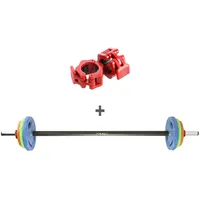 Hms fitness Langhantel Pump-Training Fitness 20 kg schwarz/blau/grün