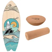 F2 Set Balance Board Surfer 76x28cm + Halbkugel und
