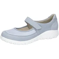 WALDLÄUFER Riemchenballerina WALDLÄUFER "HAVY", Damen, Gr. 5,5 (38,5), blau