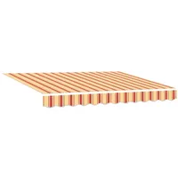 VidaXL Einziehbare Markise Gelb und Orange 300 x 250