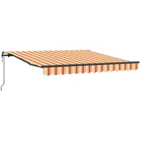 VidaXL Automatische einziehbare Markise Gelb und Orange 300x250 cm