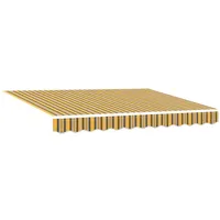 VidaXL Manuelle einziehbare Markise mit LED mehrfarbigen Streifen 300x250
