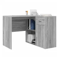 VidaXL Eckschreibtisch Grau Sonoma
