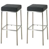 CLP Barhocker Dunkelgrau, 37x85x37 cm, Esszimmer, Barmöbel, Barhocker