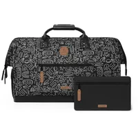 Cabaia Reisetasche V2 Recycled Oxford 48 cm Schwarz