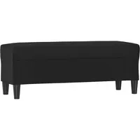 VidaXL Sitzbank Schwarz 100x35x41 cm Kunstleder