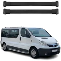 Omac Dachträger Dachgepäckträger Kompatibel mit Vivaro 2001-2014 Eloxiertem Aluminium