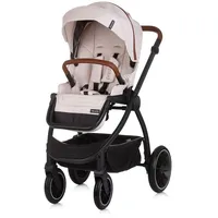 Chipolino Kombikinderwagen 3in1 Prestige Babywanne Rucksack i-Size Babyschale beige