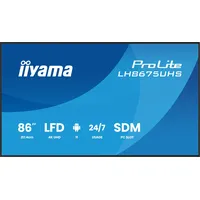 Iiyama ProLite LH8675UHS-B2AG 86" schwarz