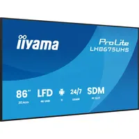 Iiyama ProLite LH8675UHS-B2AG 86" schwarz