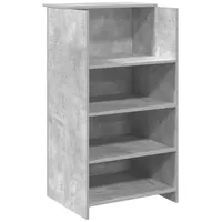 VidaXL Empfangstheke Betongrau 55x50x103,5 cm Holzwerkstoff