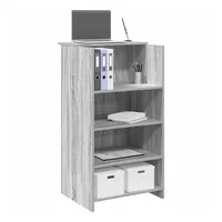 VidaXL Empfangstheke Grau Sonoma 55x50x103,5 cm Holzwerkstoff
