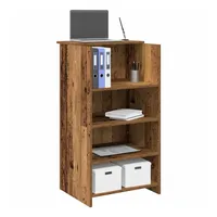 VidaXL Empfangstheke Altholz-Optik 55x50x103,5 cm Holzwerkstoff