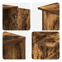 VidaXL Empfangstheke Räuchereiche 200x50x103,5 cm Holzwerkstoff