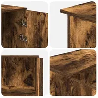 VidaXL Empfangstheke Räuchereiche 155x50x103,5 cm Holzwerkstoff