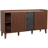 MCW Sideboard MCW-M48, Kommode, Schiebetür Staufach, MDF 81x150x40cm ~