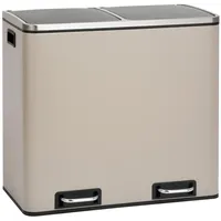 Svita TM2X24 Treteimer 48 Liter Abfalleimer Taupe