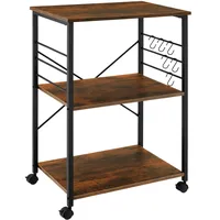 Tectake tectake® Servierwagen Rugby 65,5x45,5x88,5cm